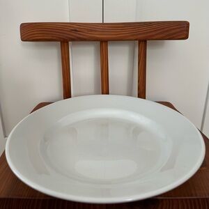 Apilco France Porcelain 11in White Plate Bowl Used